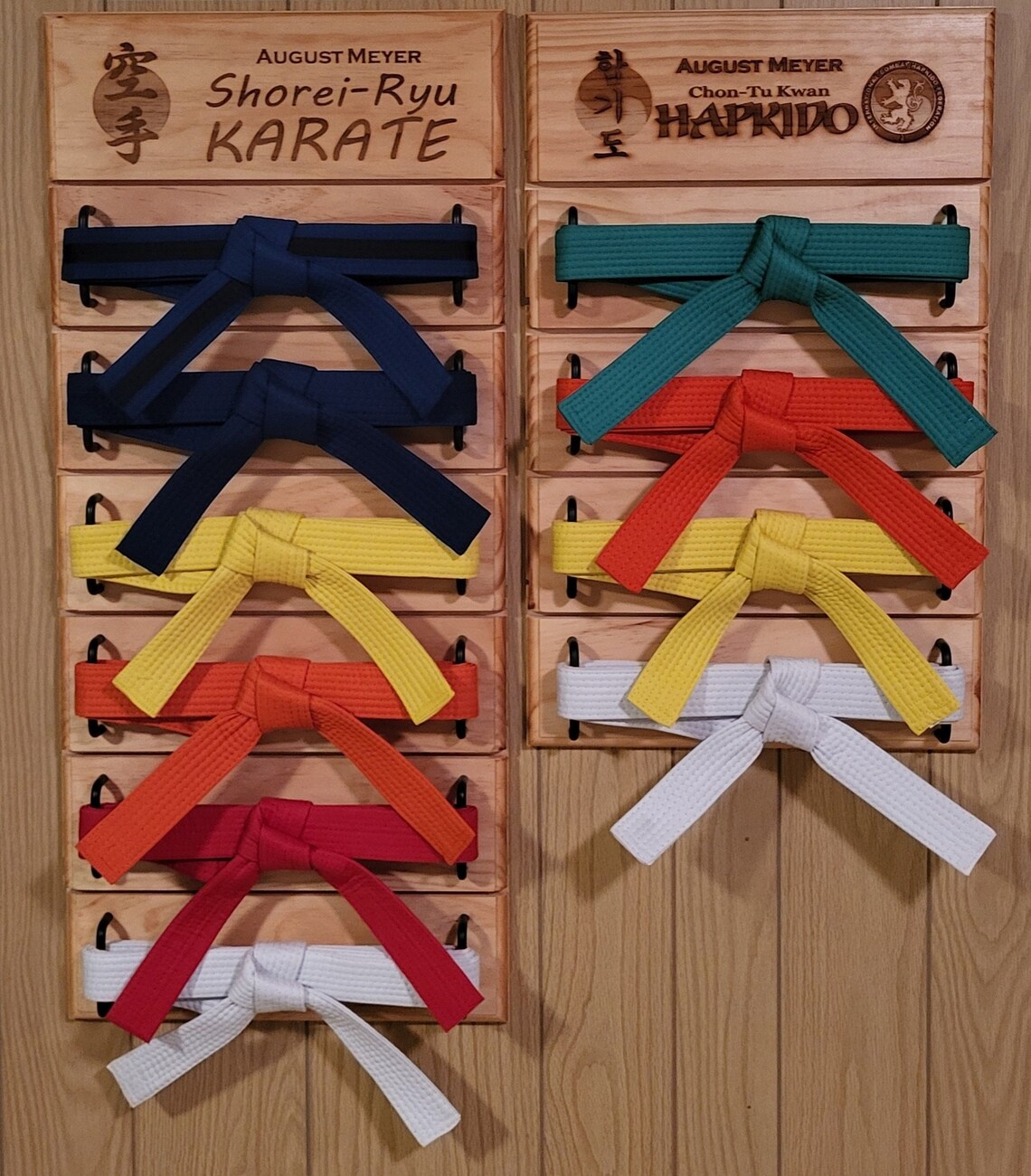 Martial Arts Belt Displays